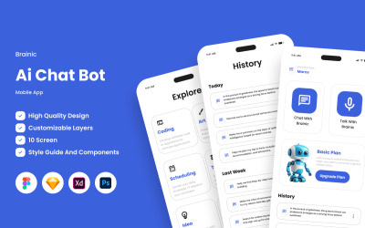 Мобільний додаток Brainic - Ai Chatbot