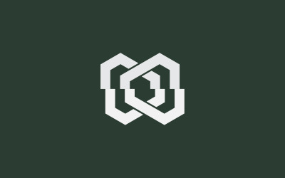 Modello di progettazione del logo della lettera MM