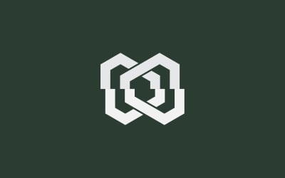 Szablon projektu logo litery MM