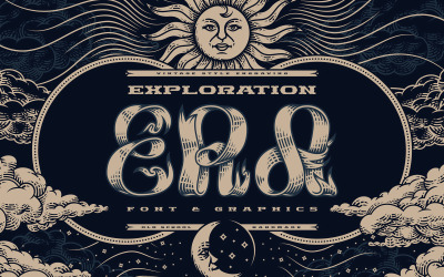 Exploration Era — Schriftart und Grafik