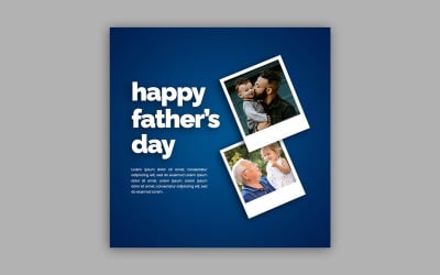 Happy Fathers Day Social Media Post Template