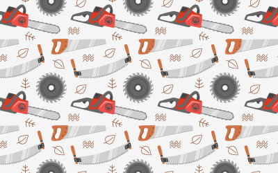 Lumberjack Seamless Vector Pattern
