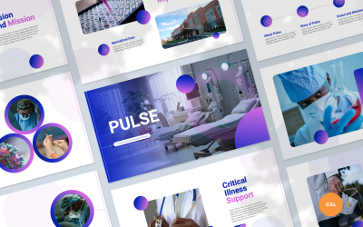 Pulse - Modelo de Apresentação em Unidade de Terapia Intensiva Google Slides