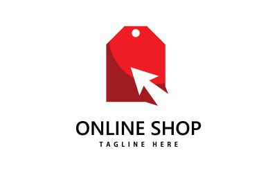 logotipo da loja de sacola de compras. design de logotipo de compras online V2