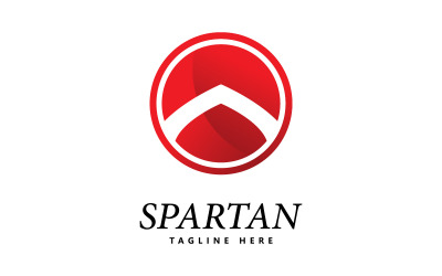 Spartaans schild logo pictogram vector V3