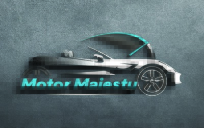 Auto-Logo-Vorlage für Automobil- und Rennsport, Sportwagen