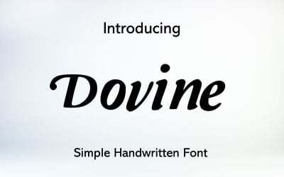 Dovine Modern Handwritten Font