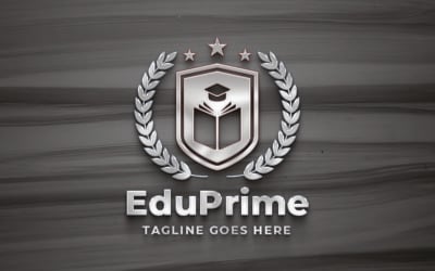 Образовательный шаблон логотипа для платформ электронного обучения и институтов