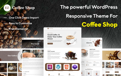 „EZ Coffee Shop: Nastartujte svůj web pomocí Elementor“