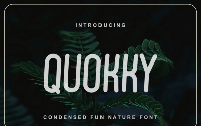 Fuente Quokky Condensed Fun Nature