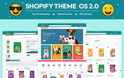 Kittypaw — sklep z karmą i żywieniem dla zwierząt domowych Uniwersalny responsywny motyw Shopify 2.0