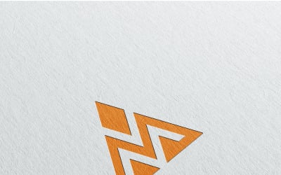 M mountain letter logo template