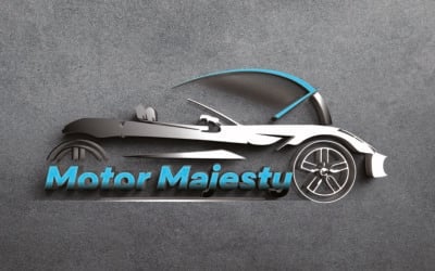 Modello di logo auto per settore automobilistico e da corsa, auto sportive