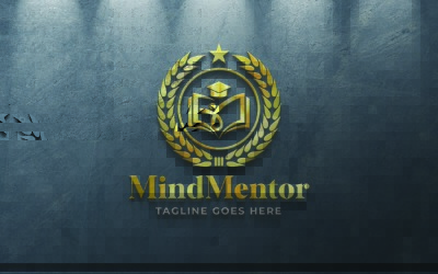 Modelo de Design de Logotipo de Institutos Educacionais Mind Mentor