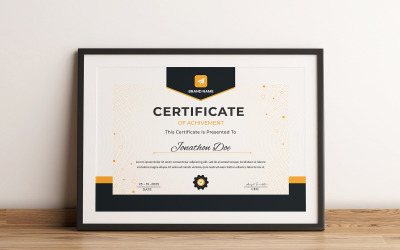 Plantilla de certificado de logros | Plantilla de certificado multipropósito, certificados limpios