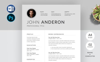 Profesjonalny szablon CV, szablon CV