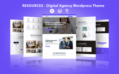 Resurser - Digital Agency WordPress-tema