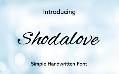 Shodalove handgeschreven lettertype