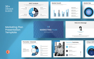 Szablon prezentacji planu marketingowego_