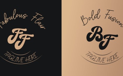 Tasarımcılar, Lüks Markalar, Butikler için Moda Logo Şablonu