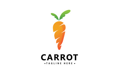 Carrot Logo Icon Vector Design Template V1