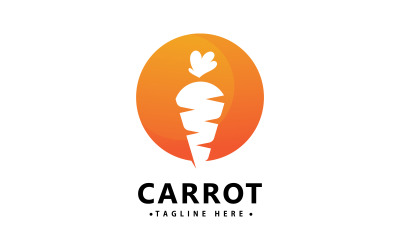 Carrot Logo Icon Vector Design Template V5