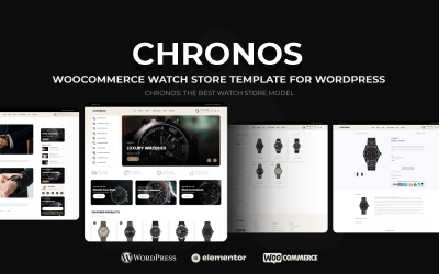 Chronos — тема WordPress для магазина часов WooCommerce