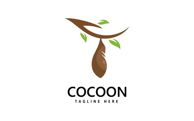 Logo Cocoon icona vettoriale illustrazione modello design V4