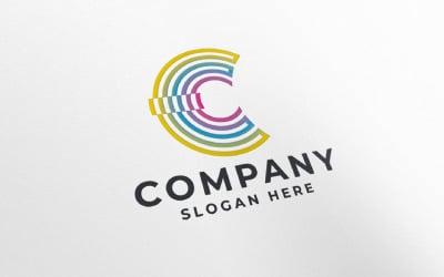 Logotipo profissional da letra C da empresa