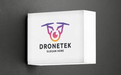 Logotipo Profissional de Tecnologia Drone