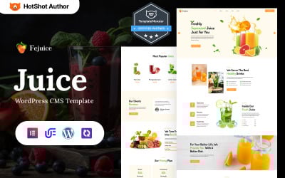 Fejuice - Fruktjuice och flytande WordPress Elementor Theme