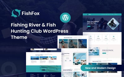 Fishfox – Tema de WordPress para el río de pesca y el club de caza de peces