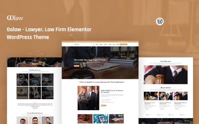 Golaw - Avukat, Hukuk Bürosu Elementor WordPress Teması