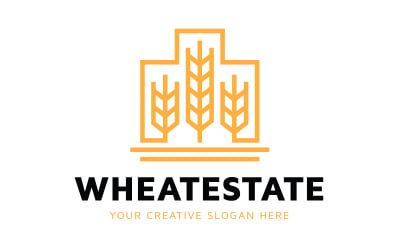 Шаблон дизайна логотипа Wheat Estate «БЕСПЛАТНО»