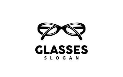 Gafas Logo Óptica Moda Vector V8