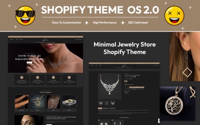 Gemshine — motyw Shopify z biżuterią | Minimalistyczny i czysty motyw biżuterii Shopify | Shopify OS 2.0