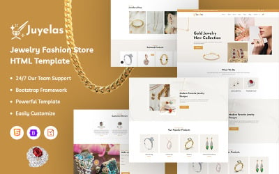 Juyelas – Webbplatsmall för smycken mode