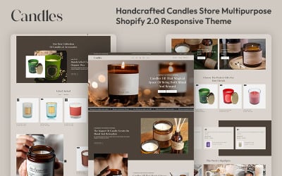 Kerzen - Handgefertigtes Kerzengeschäft Mehrzweck-Shopify 2.0 Responsive Theme