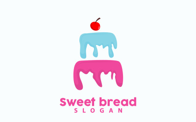 Logo słodkiego chleba Piekarnia Shop DesignV6