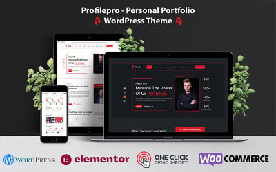 Profilepro - Tema WordPress de portfólio pessoal