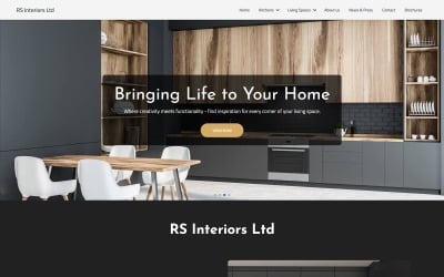 RS Interiores Lda | Modelo de site HTML para designers de cozinha