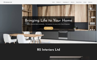 RS Interiors Ltd | HTML-шаблон веб-сайту дизайнерів кухні