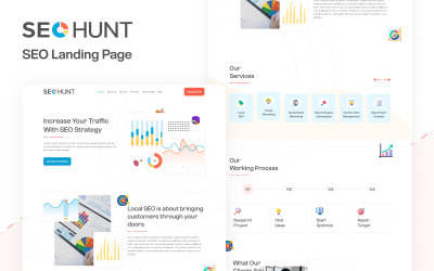 SEOHunt - Szablon strony docelowej HTML5