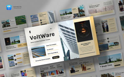 Voltware – Electricity Company Keynote sablon
