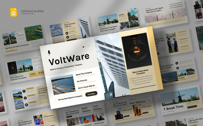 Voltware - Electricity Company Шаблон Google Slides