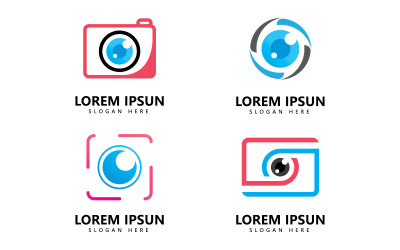 Camera fotografie logo pictogram vector sjabloon V5