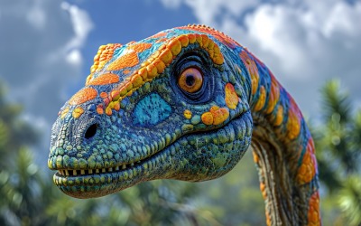 Diplodocus Dinosaurier realistische Fotografie 3