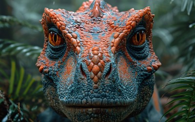 Fotografia realista do dinossauro Carnotaurus 2