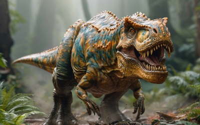 Fotografia realista do dinossauro Carnotaurus 3