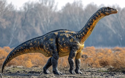 Fotografia realistica del dinosauro Diplodocus 4